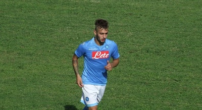 Felice Gaetano con la maglia del Napoli